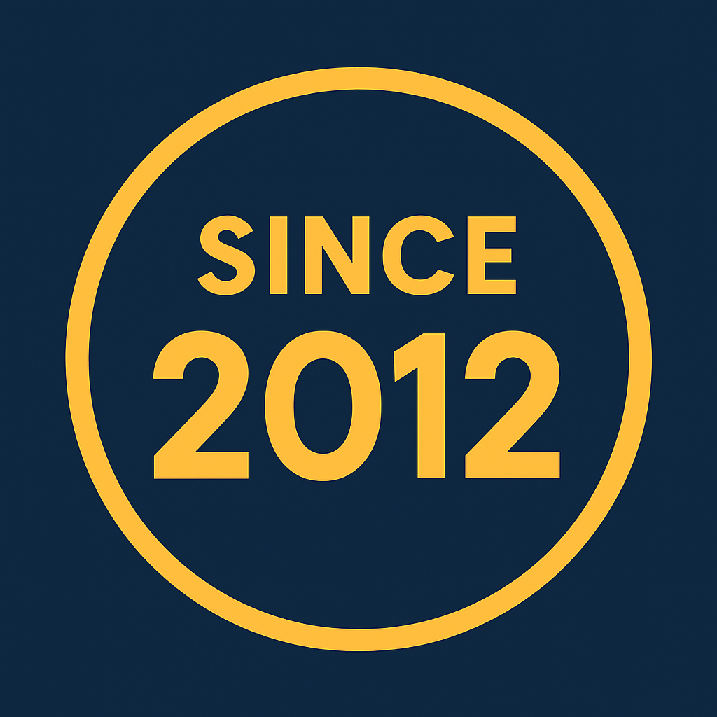 Trusted Since 2012 - Company Longevity Achievement